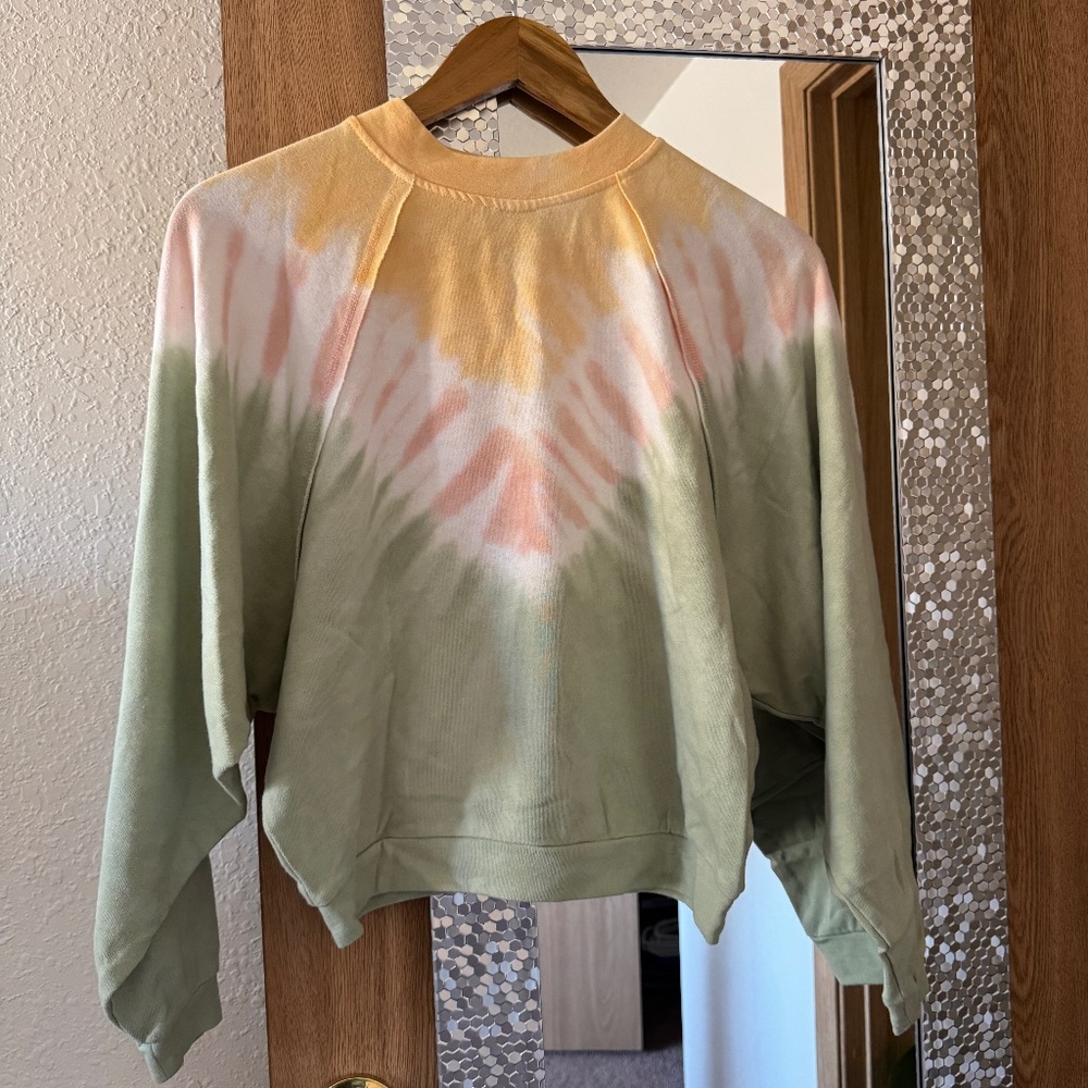 Scoop green tie-dye sweatshirt_size s